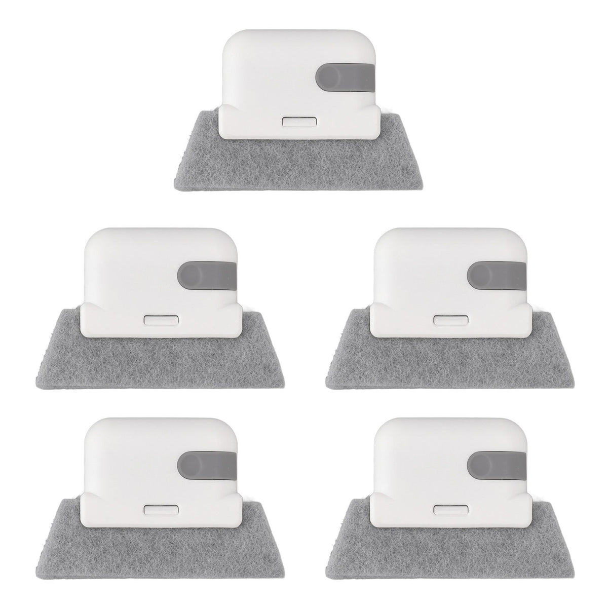 5Pcs Window Track Cleaning Brush Detachable Window Groove Gap Cleaning Brush Tools with Scraper for Window Sliding Door