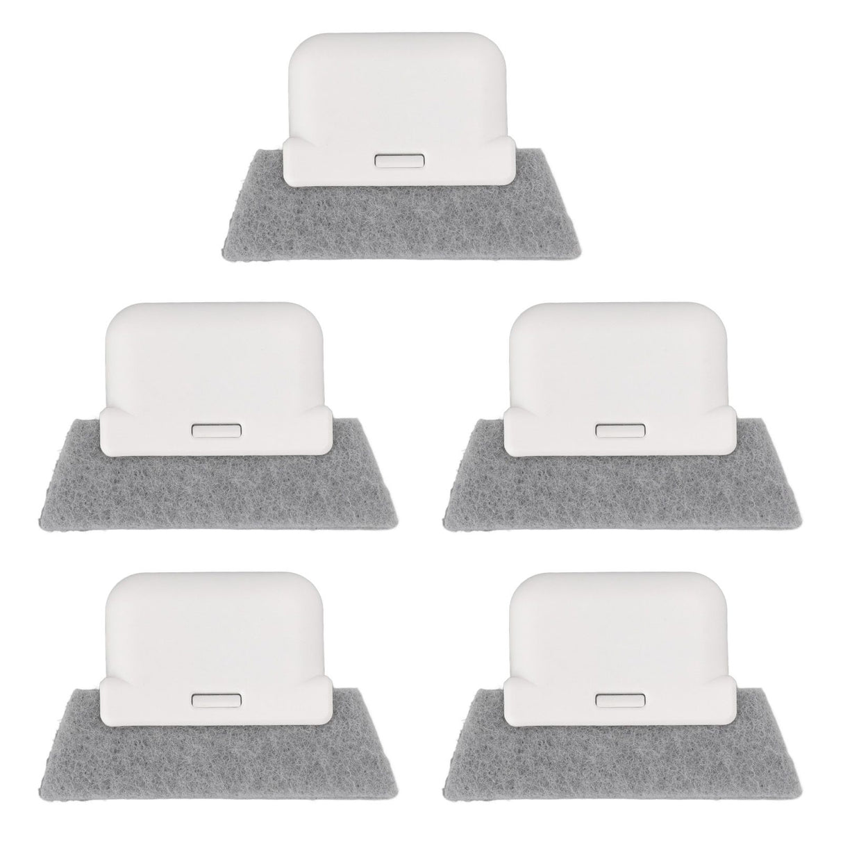 5Pcs Window Track Cleaning Brush Detachable Window Groove Gap Cleaning Brush Tools with Scraper for Window Sliding Door