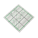 Quilting Ruler Transparent Acrylic DIY Grid Quilt Rulers with Precise Scale for Ironing Sewing Patchwork Measuring - Front View