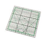 Quilting Ruler Transparent Acrylic DIY Grid Quilt Rulers with Precise Scale for Ironing Sewing Patchwork Measuring - 45-Degree Angle