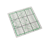 Quilting Ruler Transparent Acrylic DIY Grid Quilt Rulers with Precise Scale for Ironing Sewing Patchwork Measuring - Rear View