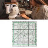 Quilting Ruler Transparent Acrylic DIY Grid Quilt Rulers with Precise Scale for Ironing Sewing Patchwork Measuring - Extra Image