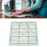 Quilting Ruler Transparent Acrylic DIY Grid Quilt Rulers with Precise Scale for Ironing Sewing Patchwork Measuring - Extra Image