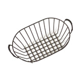 Wire Baskets Iron Handhold Storage Bins for Kitchen Cabinets Pantry Bathroom Laundry Room Refridge Black
