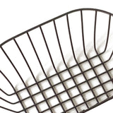 Wire Baskets Iron Handhold Storage Bins for Kitchen Cabinets Pantry Bathroom Laundry Room Refridge Black
