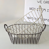 Wire Baskets Iron Handhold Storage Bins for Kitchen Cabinets Pantry Bathroom Laundry Room Refridge Black