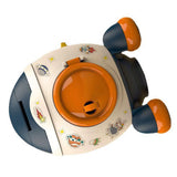 Cartoon Style Space Rocket Piggy Bank Money Bank Money Saving Jar Boys Girls Gift Morandi Blue