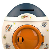 Cartoon Style Space Rocket Piggy Bank Money Bank Money Saving Jar Boys Girls Gift Morandi Blue