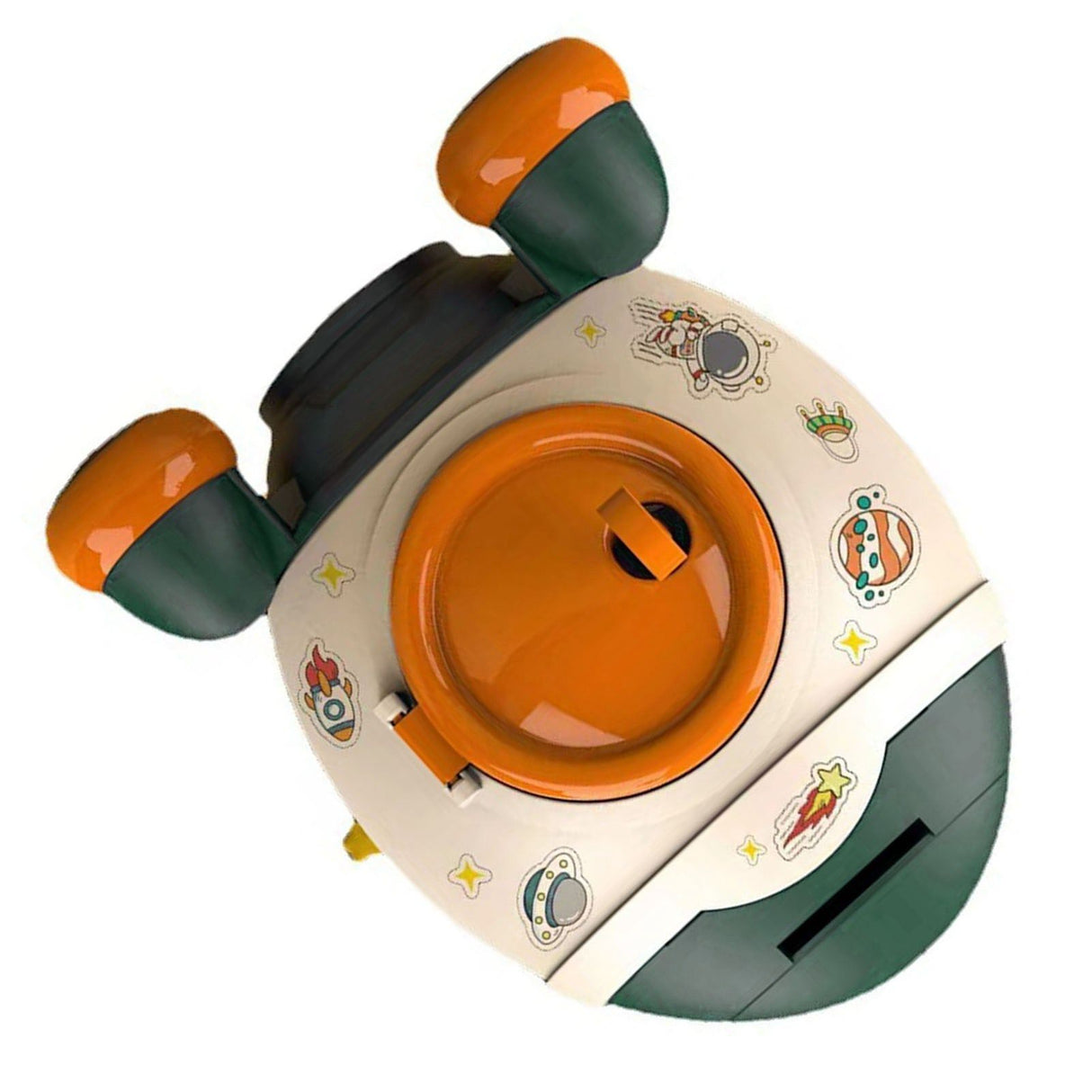 Cartoon Style Space Rocket Piggy Bank Money Bank Money Saving Jar Boys Girls Gift Morandi Green