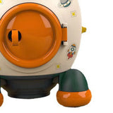 Cartoon Style Space Rocket Piggy Bank Money Bank Money Saving Jar Boys Girls Gift Morandi Green