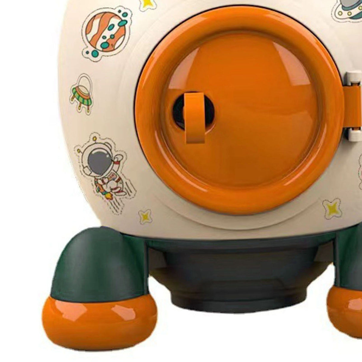 Cartoon Style Space Rocket Piggy Bank Money Bank Money Saving Jar Boys Girls Gift Morandi Green