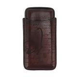 Leather Cigar Holder Travel Portable Soft Touch Elegant Breathable Cigar Case for Gift Giving