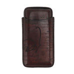 Leather Cigar Holder Travel Portable Soft Touch Elegant Breathable Cigar Case for Gift Giving