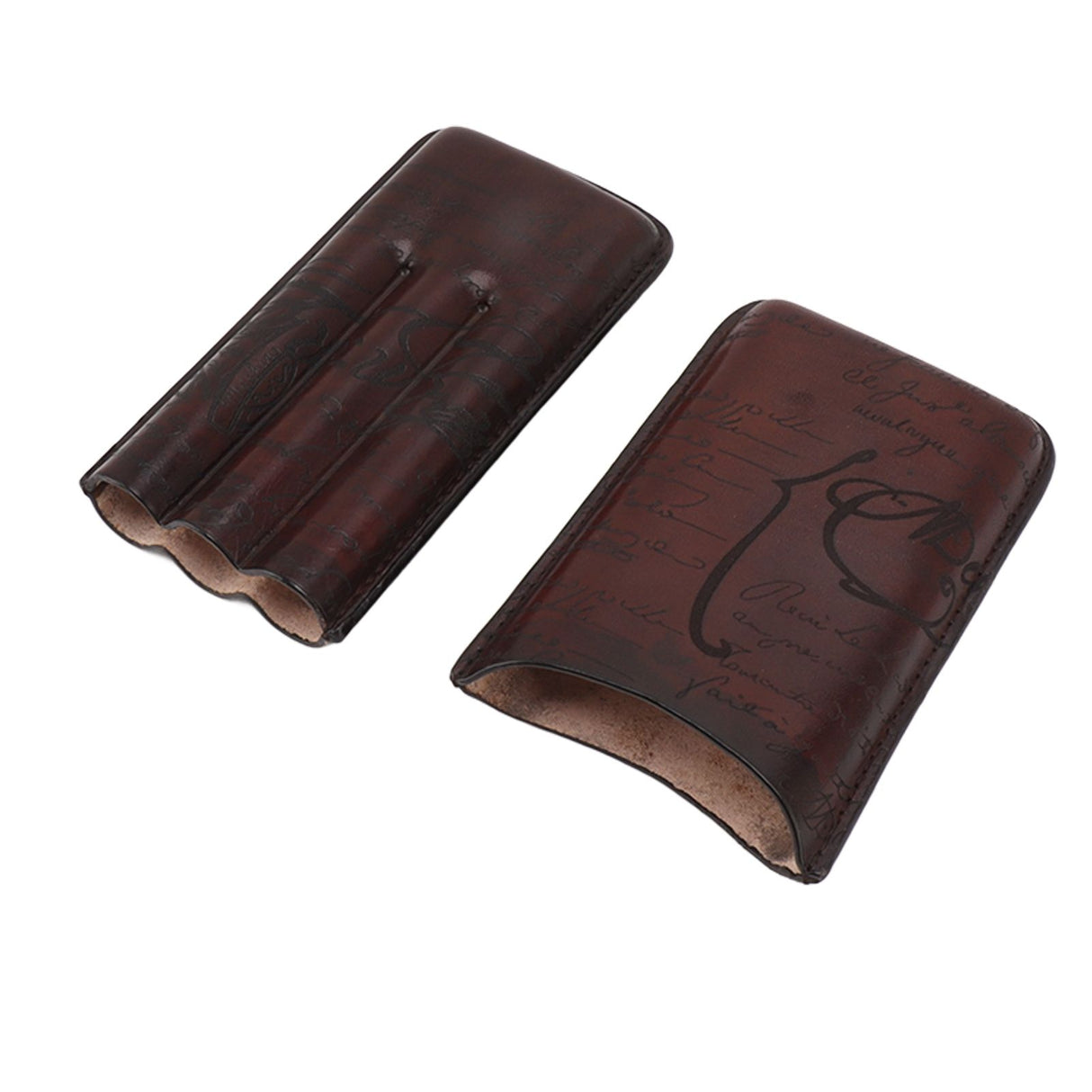 Leather Cigar Holder Travel Portable Soft Touch Elegant Breathable Cigar Case for Gift Giving