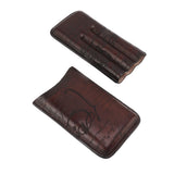 Leather Cigar Holder Travel Portable Soft Touch Elegant Breathable Cigar Case for Gift Giving