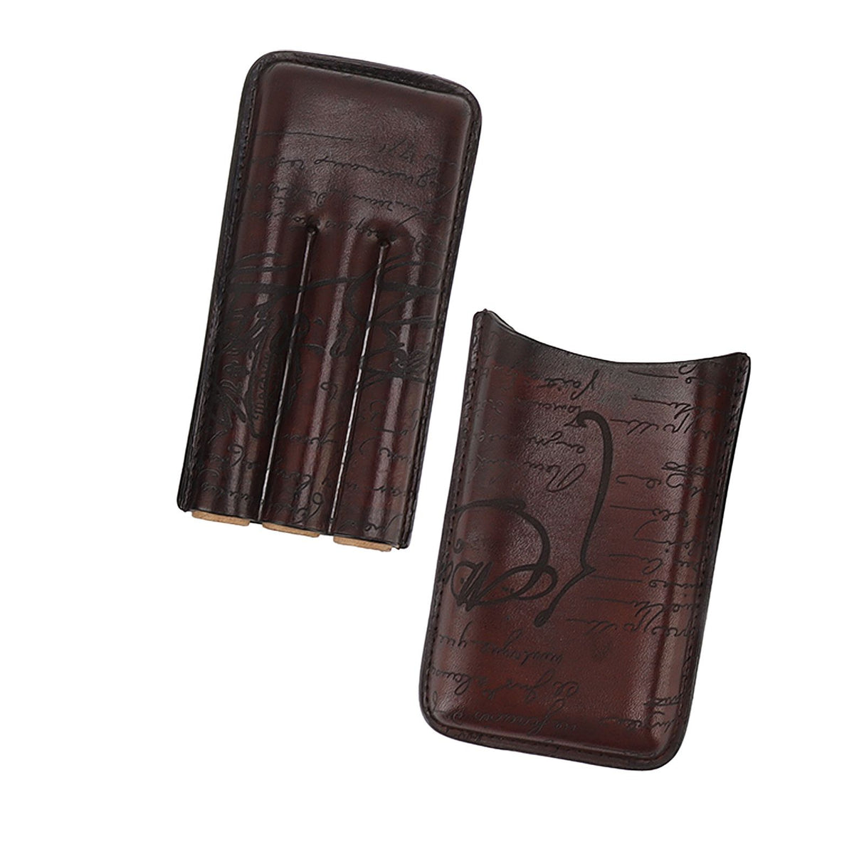 Leather Cigar Holder Travel Portable Soft Touch Elegant Breathable Cigar Case for Gift Giving
