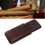 Leather Cigar Holder Travel Portable Soft Touch Elegant Breathable Cigar Case for Gift Giving - Extra Image