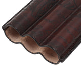 Leather Cigar Holder Travel Portable Soft Touch Elegant Breathable Cigar Case for Gift Giving