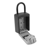 Key Lock Box Large Capacity Wall Mounted Resettable 4 Digit Key Storage Security Lockbox for House Keys - Front View