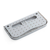 Wall Mounted Shoes Rack Adhesive Foldable Space Saving PP Door Shoe Hanger for Bathroom Grey Free Size