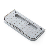 Wall Mounted Shoes Rack Adhesive Foldable Space Saving PP Door Shoe Hanger for Bathroom Grey Free Size