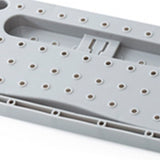 Wall Mounted Shoes Rack Adhesive Foldable Space Saving PP Door Shoe Hanger for Bathroom Grey Free Size