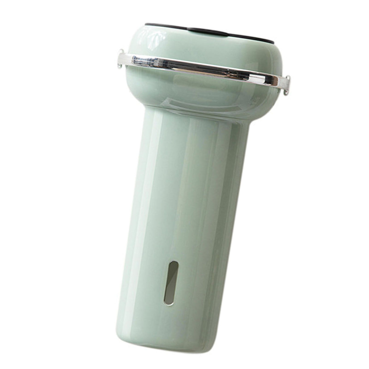 Paper Cup Dispenser Wall Mounted Multifunctional Large Capacity Universal Pull Type Cup Holder with Portable Handle Green