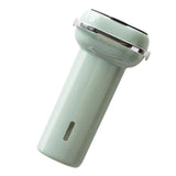 Paper Cup Dispenser Wall Mounted Multifunctional Large Capacity Universal Pull Type Cup Holder with Portable Handle Green - Side View