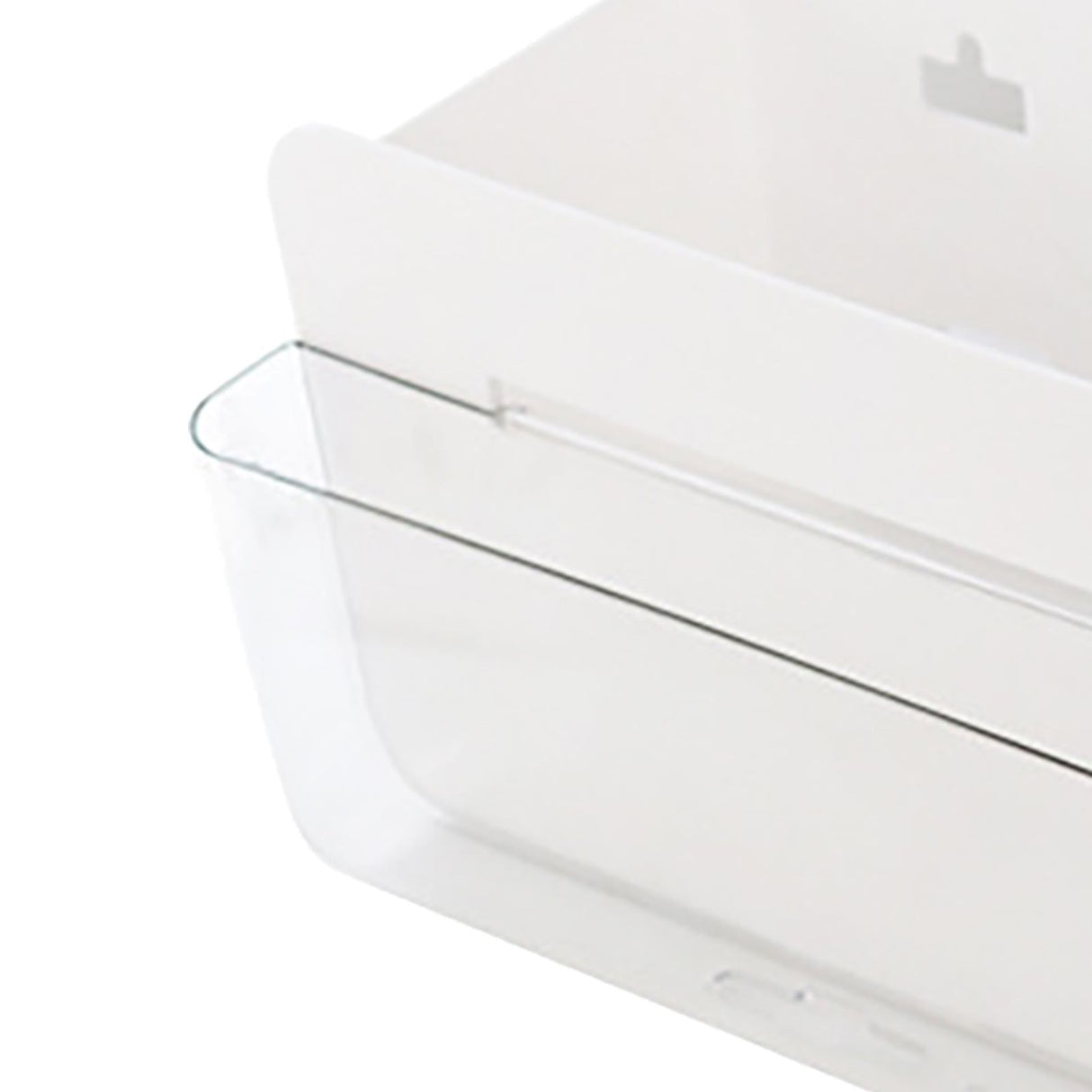 Multifunctional Clear Wall Mount Remote Control Holder Mobile Phone Charging Stationery Cosmetics Wall Storage Rack L Transparent