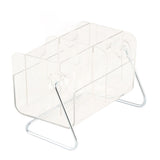 Clear Plastic Remote Control Holder Desk Organizer Transparent Mobile Phone Case Glasses Sundries Storage Box