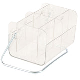 Clear Plastic Remote Control Holder Desk Organizer Transparent Mobile Phone Case Glasses Sundries Storage Box