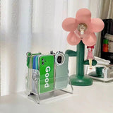 Clear Plastic Remote Control Holder Desk Organizer Transparent Mobile Phone Case Glasses Sundries Storage Box - Extra Image
