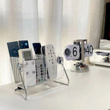 Clear Plastic Remote Control Holder Desk Organizer Transparent Mobile Phone Case Glasses Sundries Storage Box - Extra Image