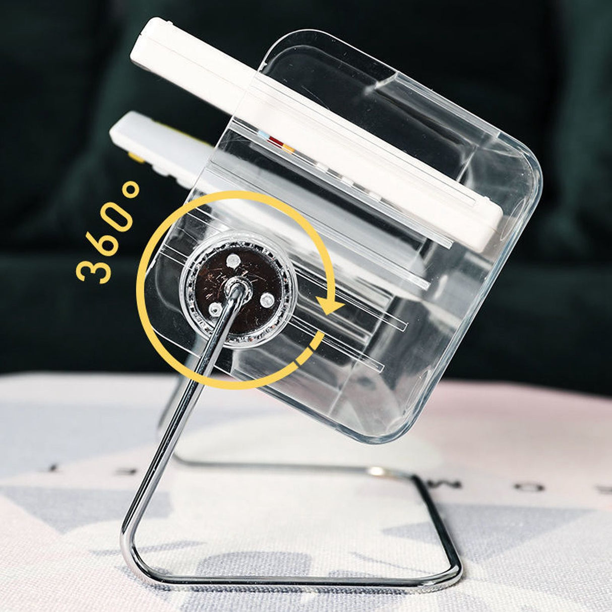 Clear Plastic Remote Control Holder Desk Organizer Transparent Mobile Phone Case Glasses Sundries Storage Box