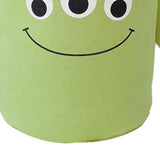 Fabric Storage Basket Collapsible Waterproof Cartoon Canvas Toy Organizer Laundry Basket for Playroom Bedroom Green Monster Three Layers Thickened 35x40cm / 13.8x15.7in - Close-Up Angle