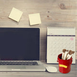Pen Holder Metal Large Capacity Cute Practical Office Desk Pencil Holder for Study Classroom Red Free Size