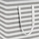 2PCS Laundry Basket Reinforced Long Handle Precise Stitching Foldable Cloth Canvas Baskets for Home - 45-Degree Angle