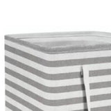 2PCS Laundry Basket Reinforced Long Handle Precise Stitching Foldable Cloth Canvas Baskets for Home - Close-Up Angle