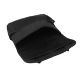 Car Back Seat Storage Bag with Strap Oxford Cloth PU Leather Muti Pocket Auto Backseat Holder - Front View