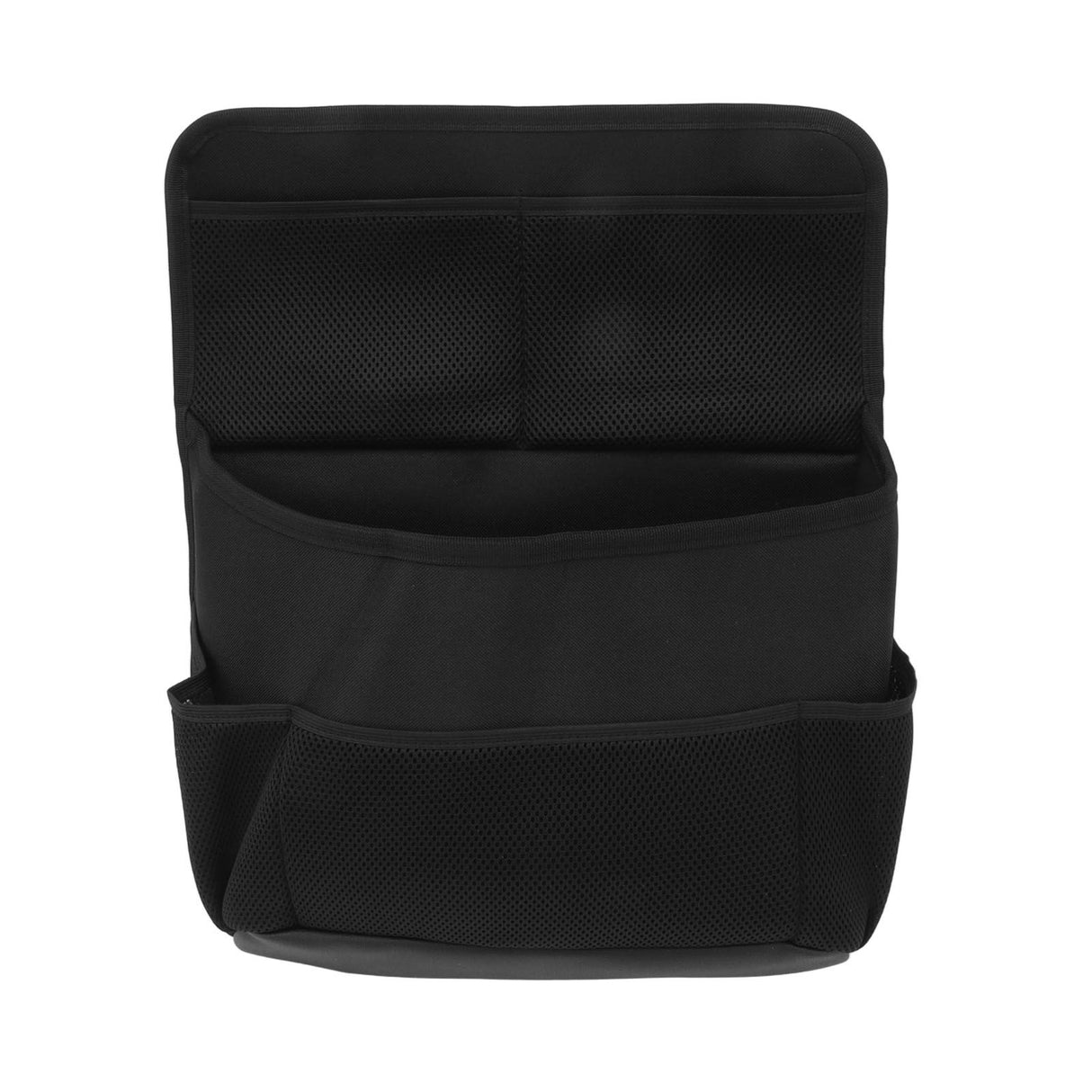 Car Back Seat Storage Bag with Strap Oxford Cloth PU Leather Muti Pocket Auto Backseat Holder