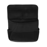 Car Back Seat Storage Bag with Strap Oxford Cloth PU Leather Muti Pocket Auto Backseat Holder