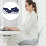 Seating Cushion Soft Comfortable Breathable Buckle Curved Chair Cushion for Office Working Dark Blue 48x39x14cm/18.9x15.4x5.5in(Approx.)