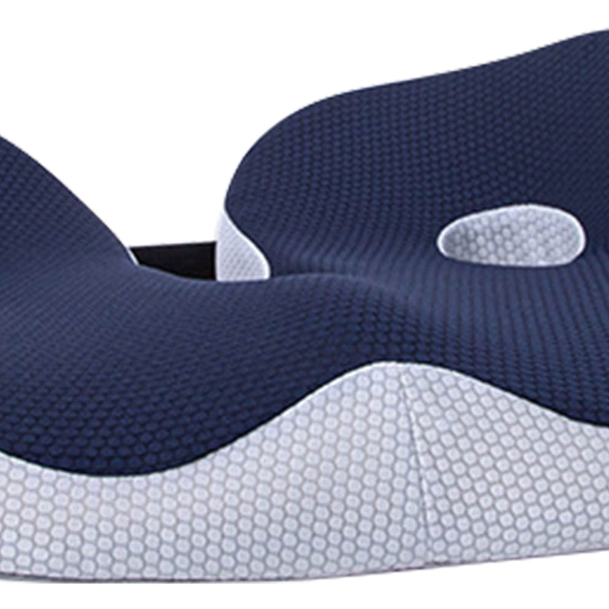 Seating Cushion Soft Comfortable Breathable Buckle Curved Chair Cushion for Office Working Dark Blue 48x39x14cm/18.9x15.4x5.5in(Approx.)