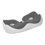 Seating Cushion Soft Comfortable Breathable Buckle Curved Chair Cushion for Office Working Dark Gray 48x39x14cm/18.9x15.4x5.5in(Approx.)