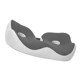 Seating Cushion Soft Comfortable Breathable Buckle Curved Chair Cushion for Office Working Dark Gray 48x39x14cm/18.9x15.4x5.5in(Approx.) - Side View