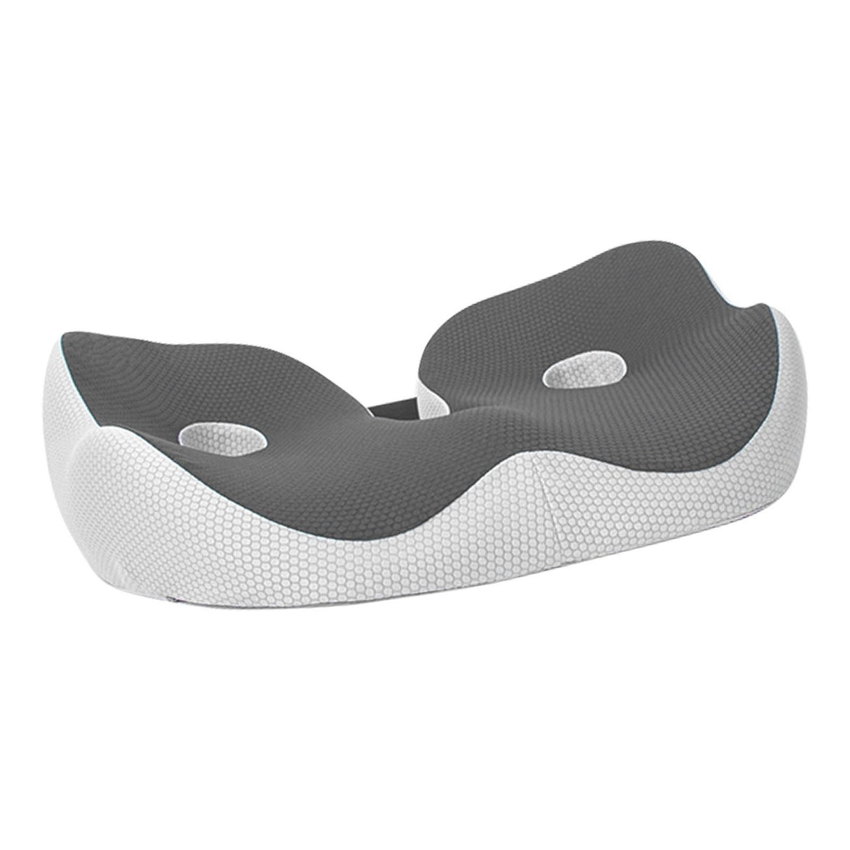 Seating Cushion Soft Comfortable Breathable Buckle Curved Chair Cushion for Office Working Dark Gray 48x39x14cm/18.9x15.4x5.5in(Approx.)