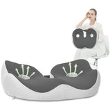 Seating Cushion Soft Comfortable Breathable Buckle Curved Chair Cushion for Office Working Dark Gray 48x39x14cm/18.9x15.4x5.5in(Approx.) - 45-Degree Angle