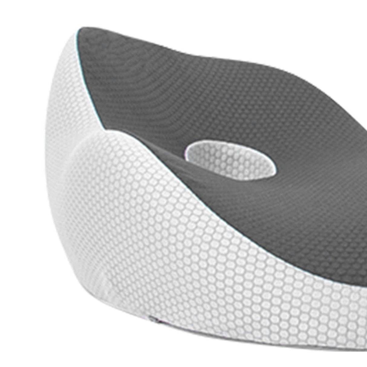 Seating Cushion Soft Comfortable Breathable Buckle Curved Chair Cushion for Office Working Dark Gray 48x39x14cm/18.9x15.4x5.5in(Approx.)
