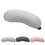 Lumbar Support Pillow Memory Foam Soft Good Resilience Reduce Pressure Ergonomic Back Waist Support Cushion Light Gray 47x21x13cm/18.5x8.3x5.1in - Side View