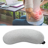 Lumbar Support Pillow Memory Foam Soft Good Resilience Reduce Pressure Ergonomic Back Waist Support Cushion Light Gray 47x21x13cm/18.5x8.3x5.1in - 45-Degree Angle
